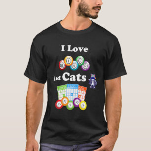 Cat  I Love Bingo And Cats T-Shirt