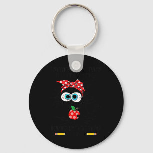 Cat I Survived 100 Days Of School Its Fine I'm Fin Key Ring
