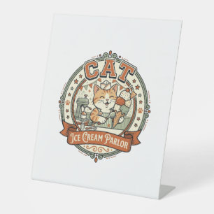 Cat Ice Cream Parlour Cat Ice Cream Parlour Cat Vi Pedestal Sign
