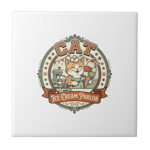 Cat Ice Cream Parlour Cat Ice Cream Parlour Cat Vi Tile