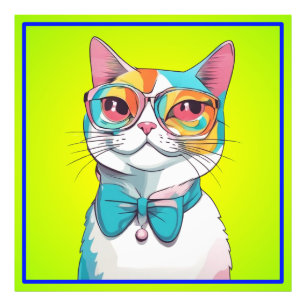 Cat Illustration Clipart  Photo Print
