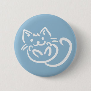 Cat Illustration custom colour buttons