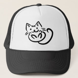 Cat Illustration custom hats