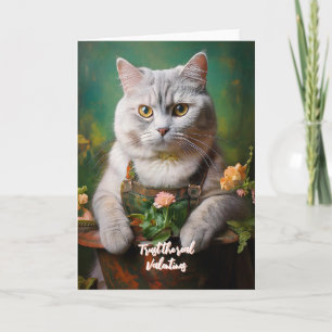 Cat Illustration Holiday Card