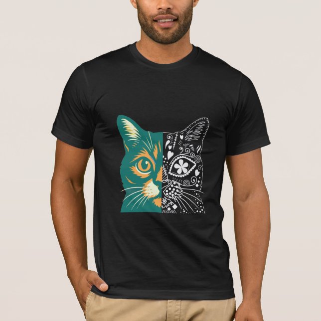 cat illustration T-Shirt (Front)