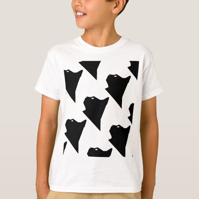 Cat Illustration T-Shirt (Front)