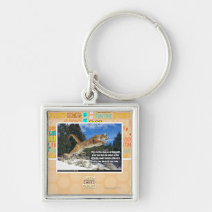 Cat image key ring