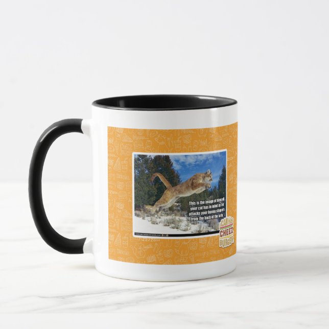 Cat image mug (Left)