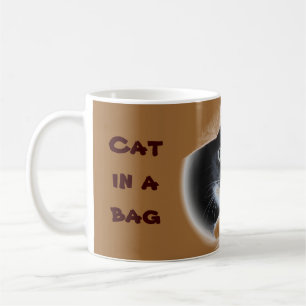 Cat in a bag coffee mug