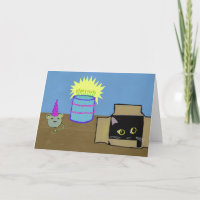 Cat in a Box Party Birthday