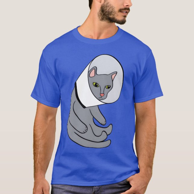 Cat In A Cone retro T-Shirt (Front)