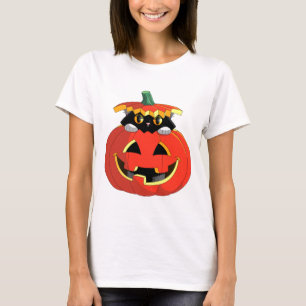 Cat in a Pumpkin T-Shirt