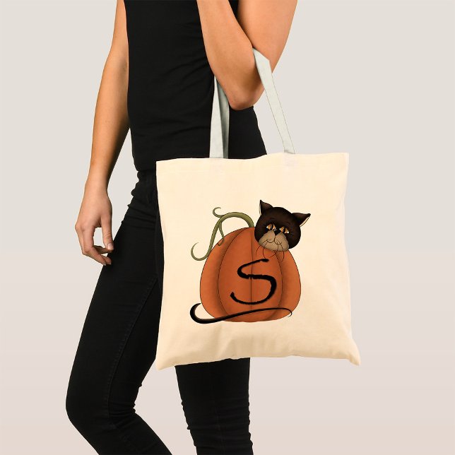 Cat In A Pumpkin Tote Bag (Creator Uploaded)
