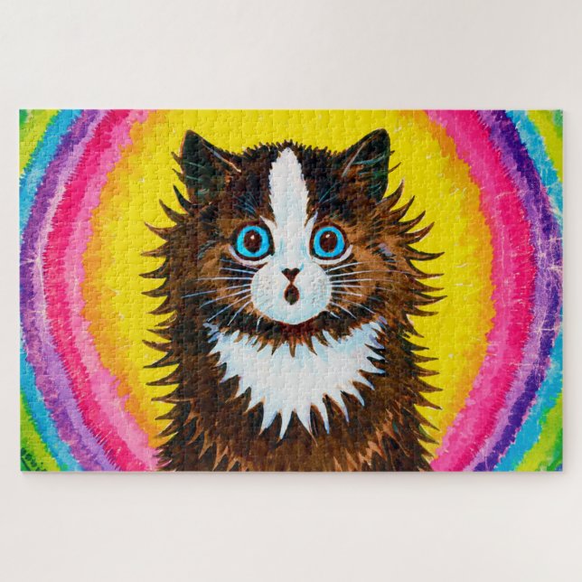 Cat in a Rainbow, Louis Wain Jigsaw Puzzle (Horizontal)