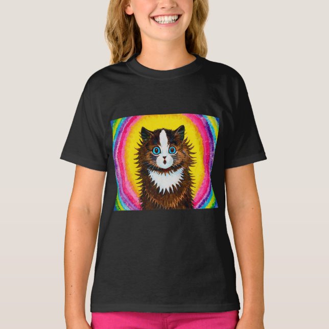 Cat in a Rainbow, Louis Wain T-Shirt (Front)