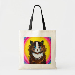 Cat in a Rainbow, Louis Wain Tote Bag