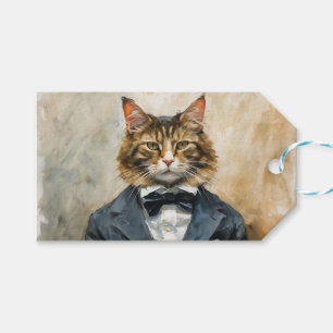 Cat in a Suit Gift Tags