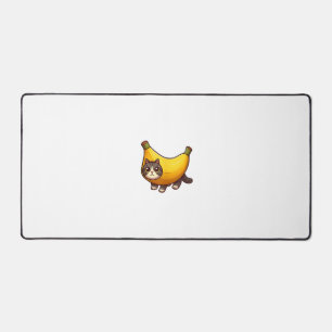 Cat in Banana Costume  Desk Mat