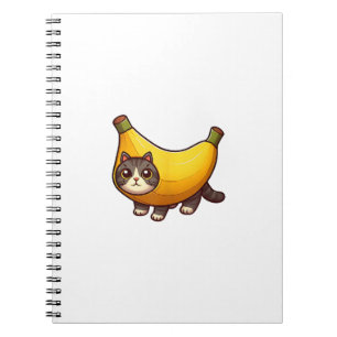 Cat in Banana Costume Notebook