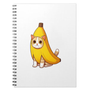 Cat in Banana Costume Notebook