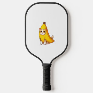 Cat in Banana Costume Pickleball Paddle