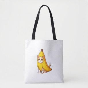 Cat in Banana Costume  Tote Bag