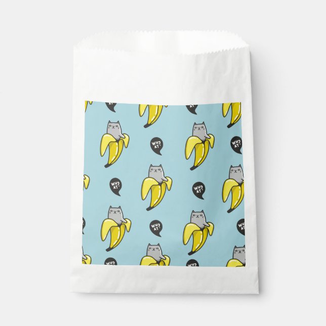 Cat in banana favour bags (Front)