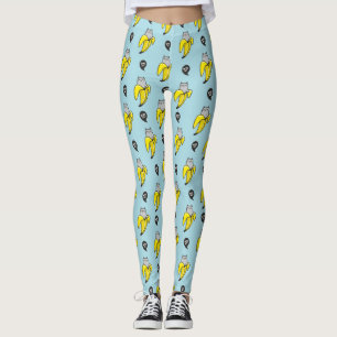 Cat in banana leggings