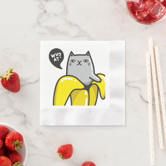 Cat in banana napkin (Insitu)