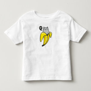 Cat in banana toddler T-Shirt