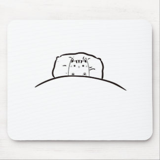 Cat in bed mouse mat, cute cat in bed pad