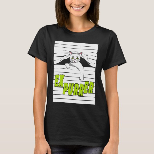 Cat in Blinds Explorer Kitten  1 T-Shirt (Front)