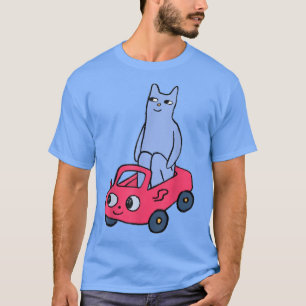 Cat in car funny T-Shirt