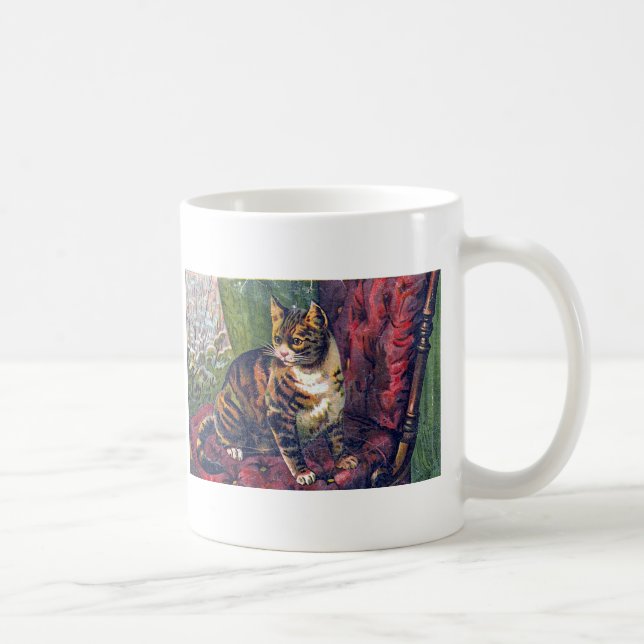 Cat In Chair Coffee Mug (Right)