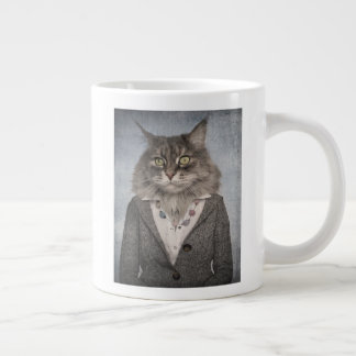 Cat In Clothes Large Coffee Mug