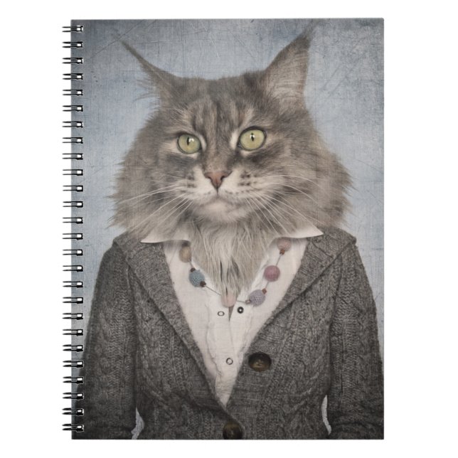 Cat In Clothes Notebook (Front)