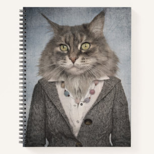 Cat In Clothes Notebook