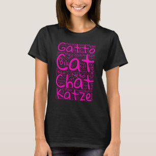 Cat in Different Languages - Kitten Mom and Dad T-Shirt