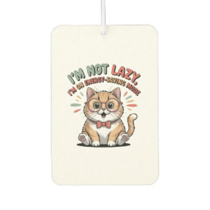 Cat in Energy Saving Mode Car Air Freshener