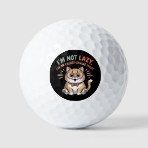 Cat in Energy Saving Mode Golf Balls