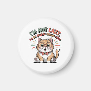 Cat in Energy Saving Mode Magnet