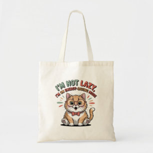 Cat in Energy Saving Mode Tote Bag