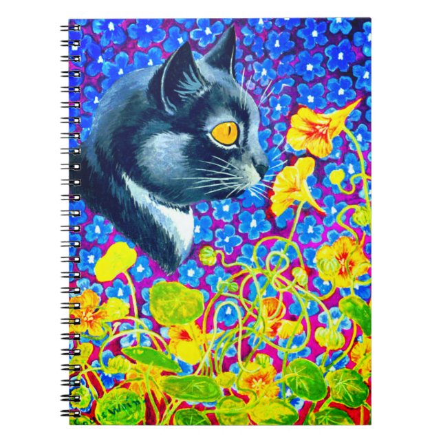 Cat in Flowers Notebook (Front)