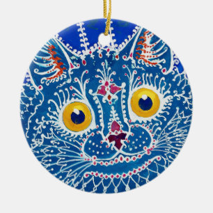 Cat in Gothic Style, Louis Wain Ceramic Tree Decoration