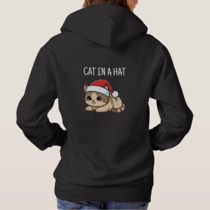 Cat in  hat hoodie