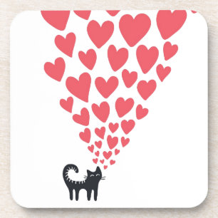 Cat in Love Coaster