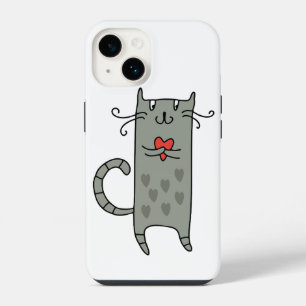 Cat in love iPhone 14 case