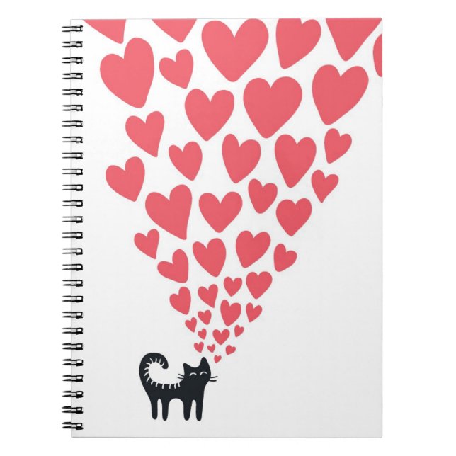 Cat in Love Notebook (Front)