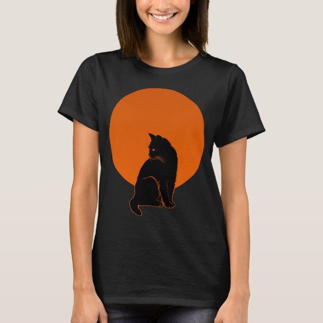 CAT IN MOONLIGHT T-Shirt (Front)