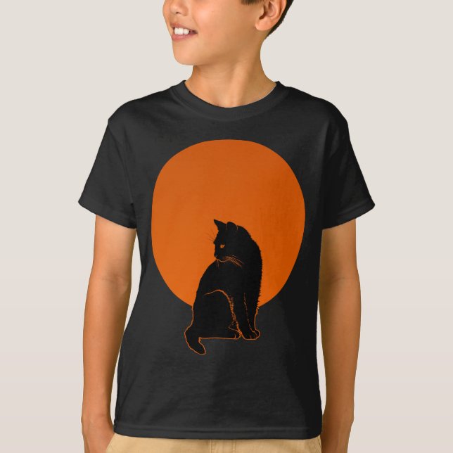 CAT IN MOONLIGHT T-Shirt (Front)